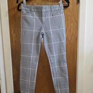 Banana Republic Gray Plaid Pants